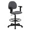 Flash Furniture Contemporary Drafting Chair, 20" L 42-3/4" H, Adjustable Padded, Fabric Seat BT-659-GRY-ARMS-GG - alternate 4
